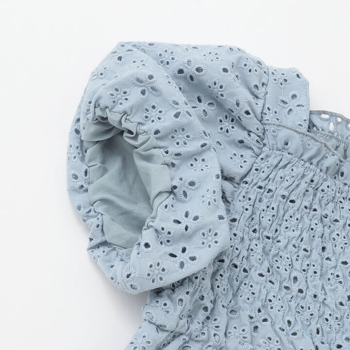 [Link] Lace Puff Sleeve Tunic,Turquoise, medium image number 17