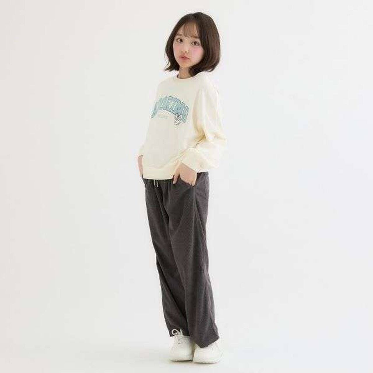[Favi Baby] 100% Cotton College Fleece Sweatshirt,Mint, large image number 8