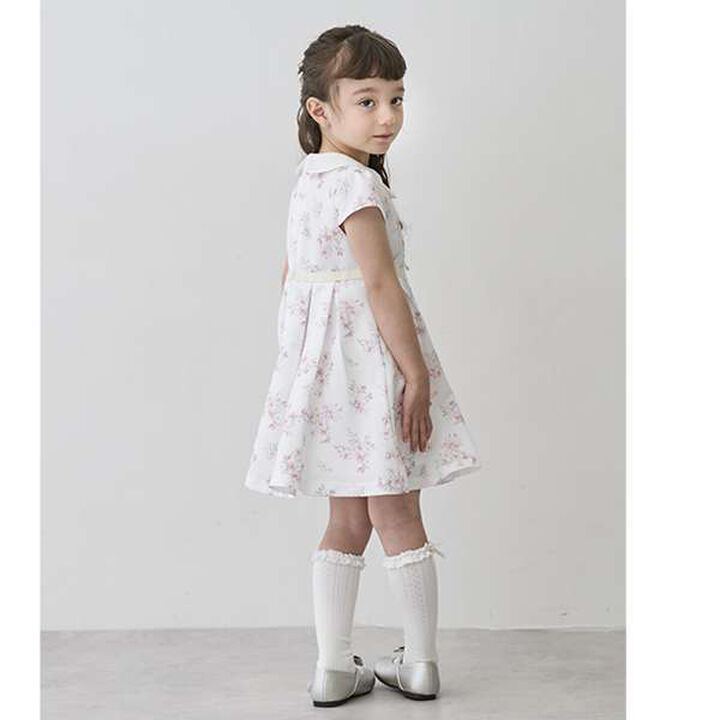 Occasion Collar Pleated One-Piece Dress,Light gray, medium image number 9