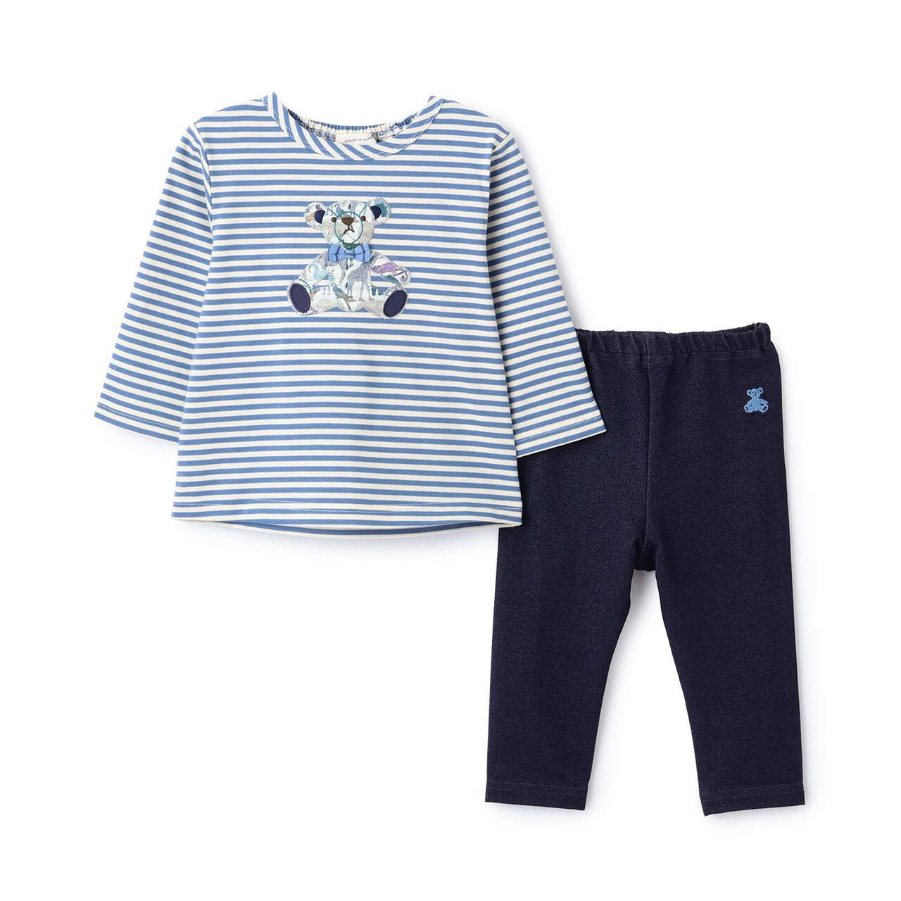 Q for the Zoo Teddy Bear Long-Sleeve T-Shirt Suit,Mocha tea, large image number 2