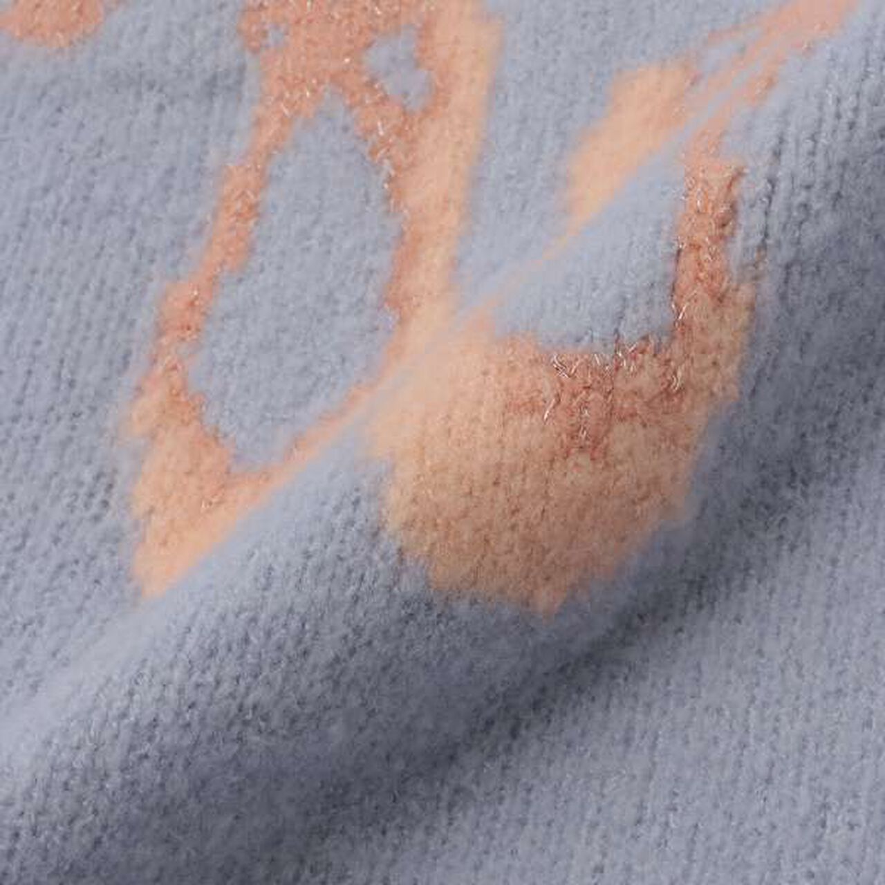 Fluffy and Soft/Matching Assortment Knitwear (Junior Size),Light blue, large image number 7