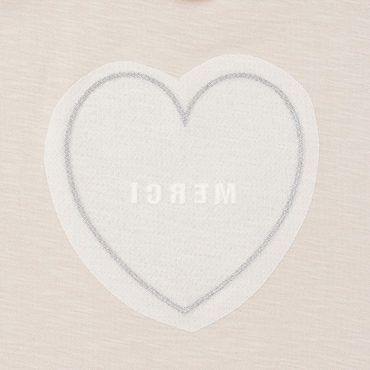 Anti-Stain Short Sleeve T-Shirt with Heart Design on Back,Light pink, large image number 9