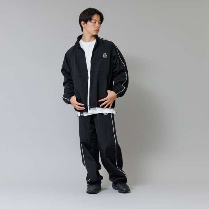 [GLSW.] Nylon Zip-Up Outerwear (Set Up Compatible),Charcoal gray, medium image number 13
