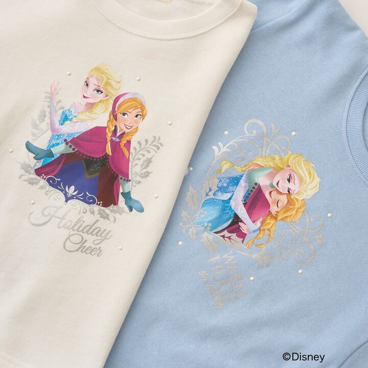 [Frozen] [Goodbye Pills Brushed Fleece] Sparkling Lame & Transfer Assortment Print Sweatshirt,Gray, medium image number 10