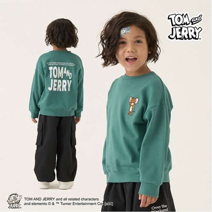 Tom and Jerry Embroidered Sweatshirt,Black, medium image number 16