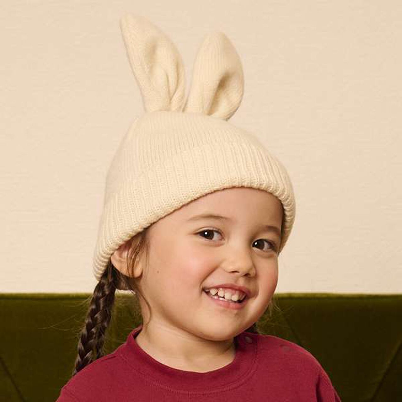 Ear-Detail Knit Cap,Light gray, large image number 9