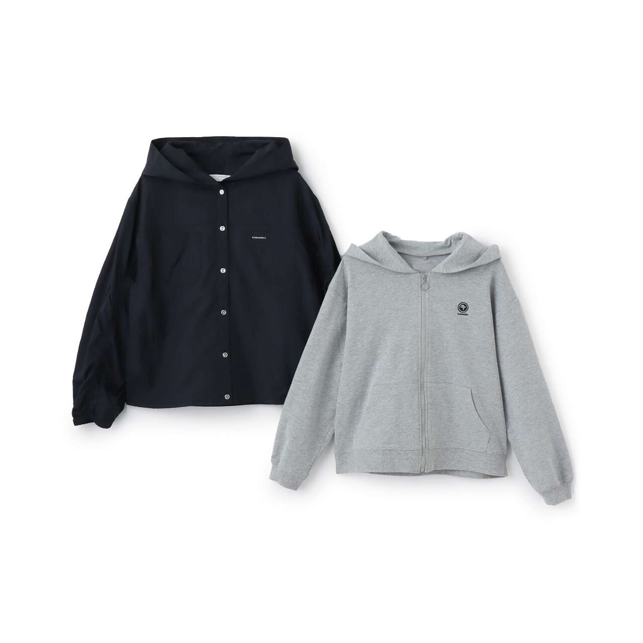 [130cm有] UV防護&middot;防潑水&middot;花粉防護連帽外套內裡3WAY短夾克,米白色, large image number 4