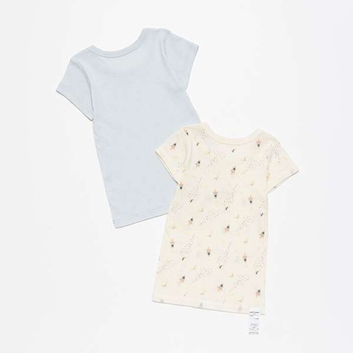 Short Sleeve Undershirt 2-Pack,Blue gray, medium image number 1