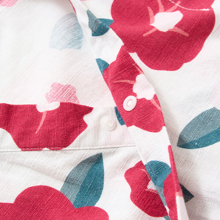 Pattern Assortment Easy-to-Wear One-Piece Yukata (2-Piece Obi Set),Deep red, medium image number 23