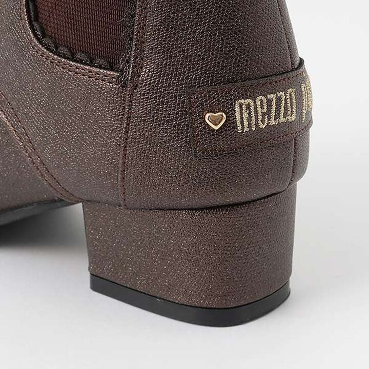 Lace-Up Ribbon Side Gore Boots,Dark brown, medium image number 8