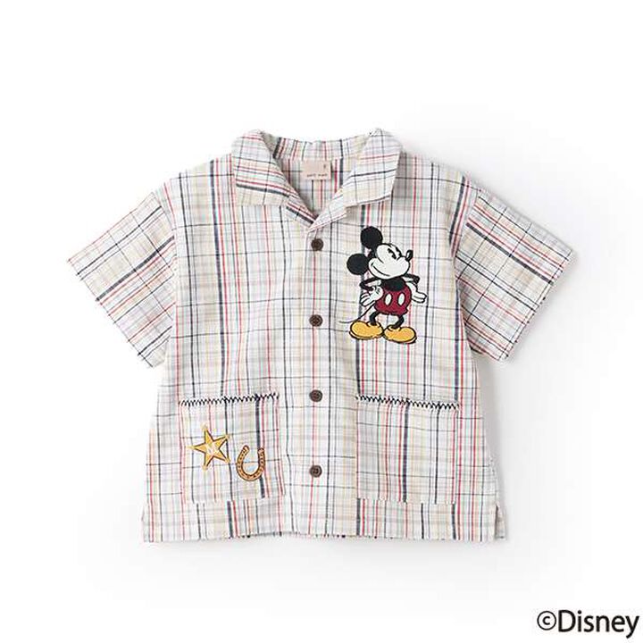 [Disney] Open-Collar Short-Sleeve Shirt,Multi color, medium image number 0