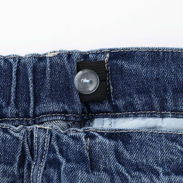 [LTXC] Denim Bustier & Wide Pants Outfit Set,Blue, medium image number 16