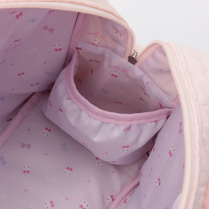 Mezzo Piano Mama Rabbit Appliqu&eacute; Mother's Shoulder Bag,Light pink, medium image number 8