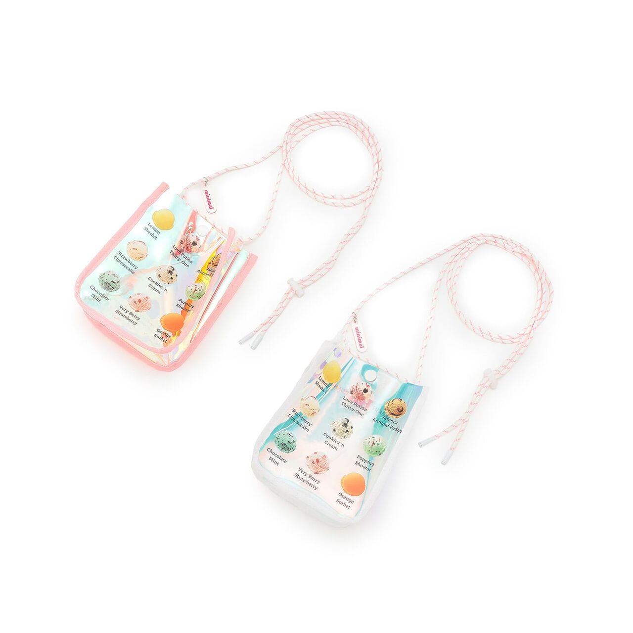 [31 Ice Cream] Aurora Clear Small Shoulder Bag,Pearl white, large image number 12