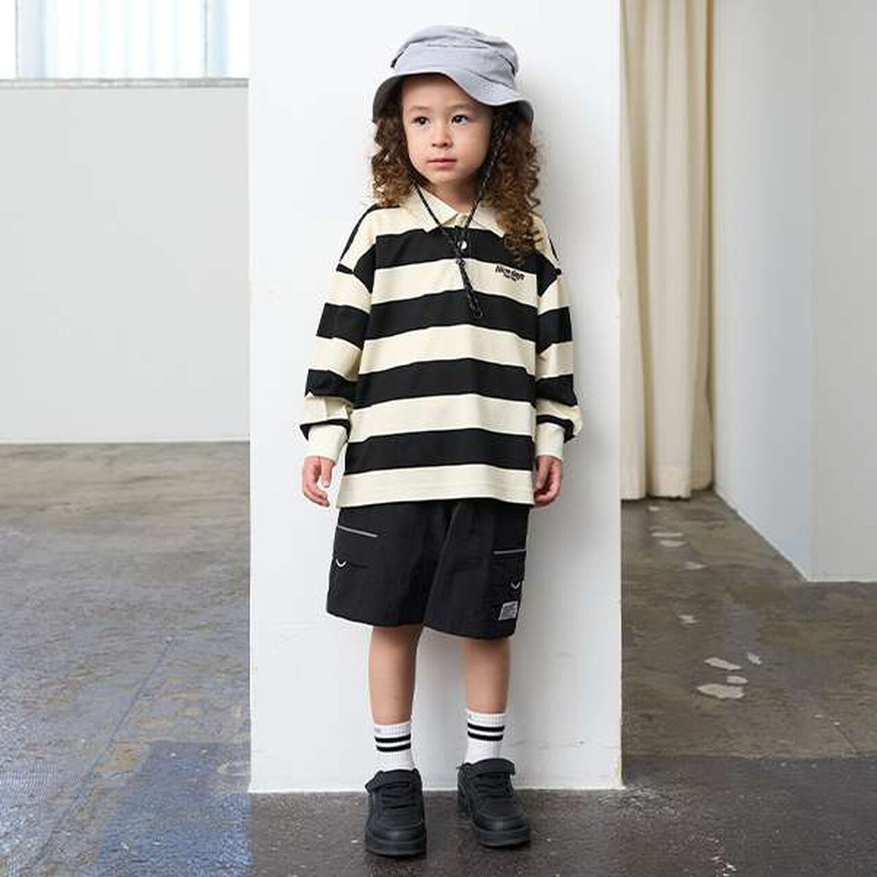 Oversized Silhouette Rugby Shirt,Moss green, large image number 5