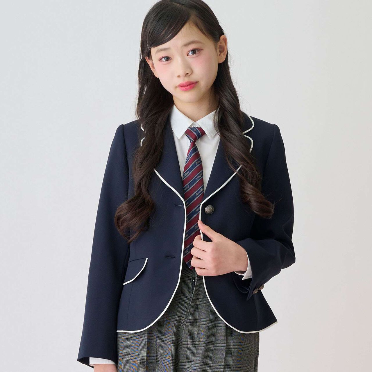 Piping Jacket,Navy, large image number 0