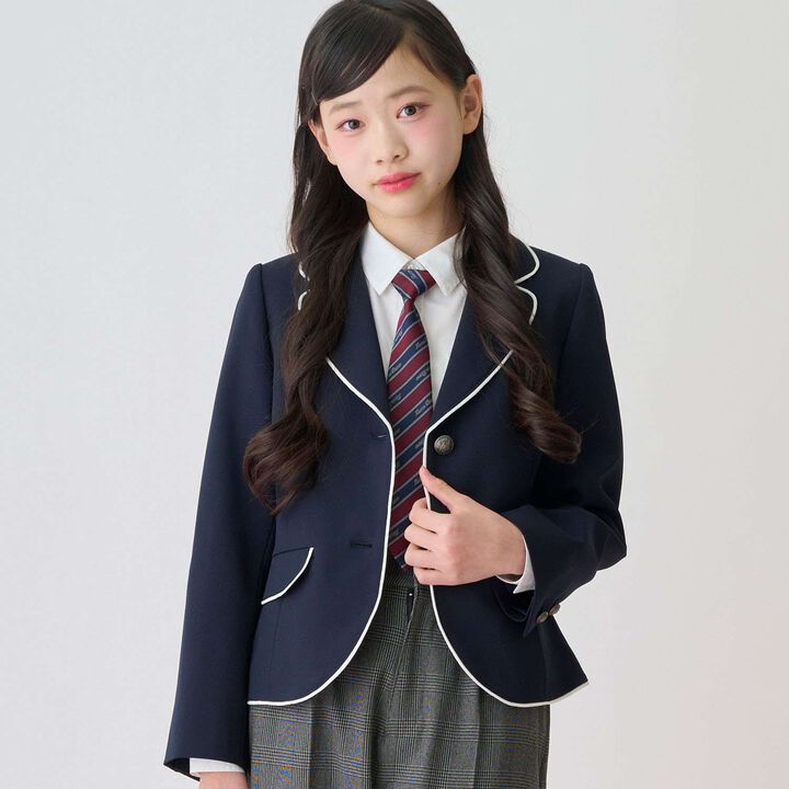 Piping Jacket,Navy, medium image number 0