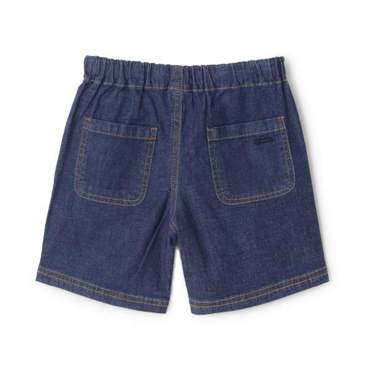 Stretch Denim Half Pants,Blue, large image number 2