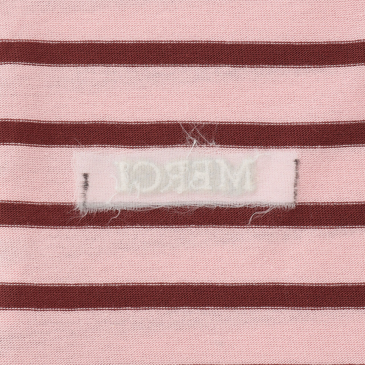 Stripe Polo Collar Long-Sleeve T-Shirt,Ivory, large image number 9