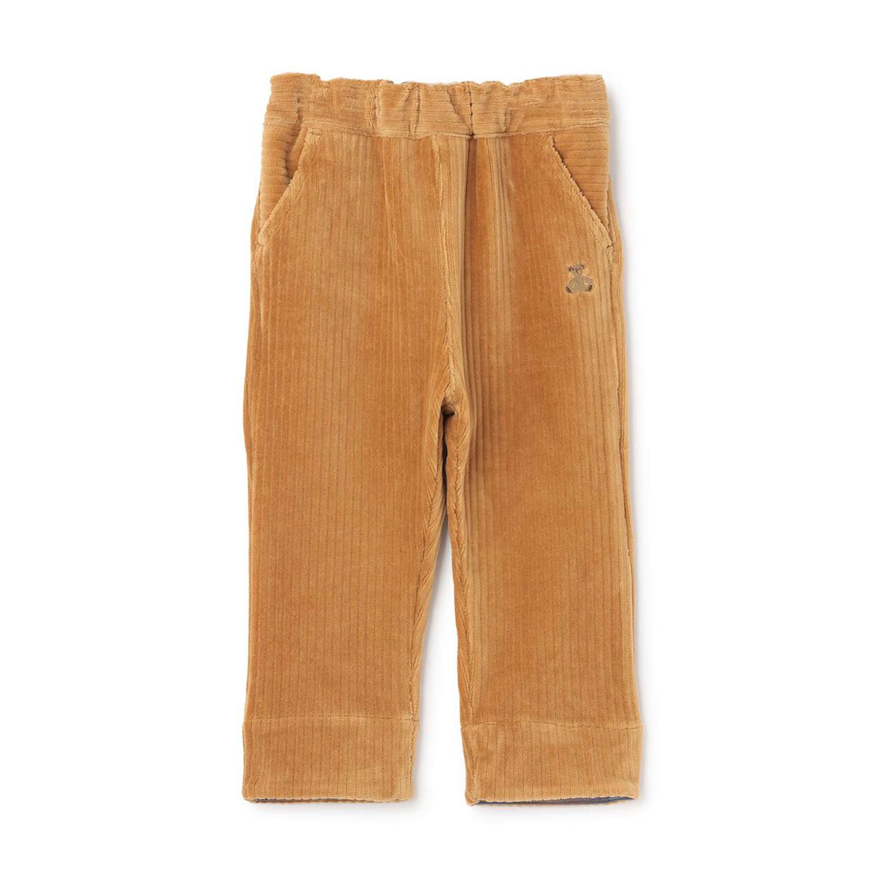 Knit Corduroy Bear Pants,Camel, large image number 0