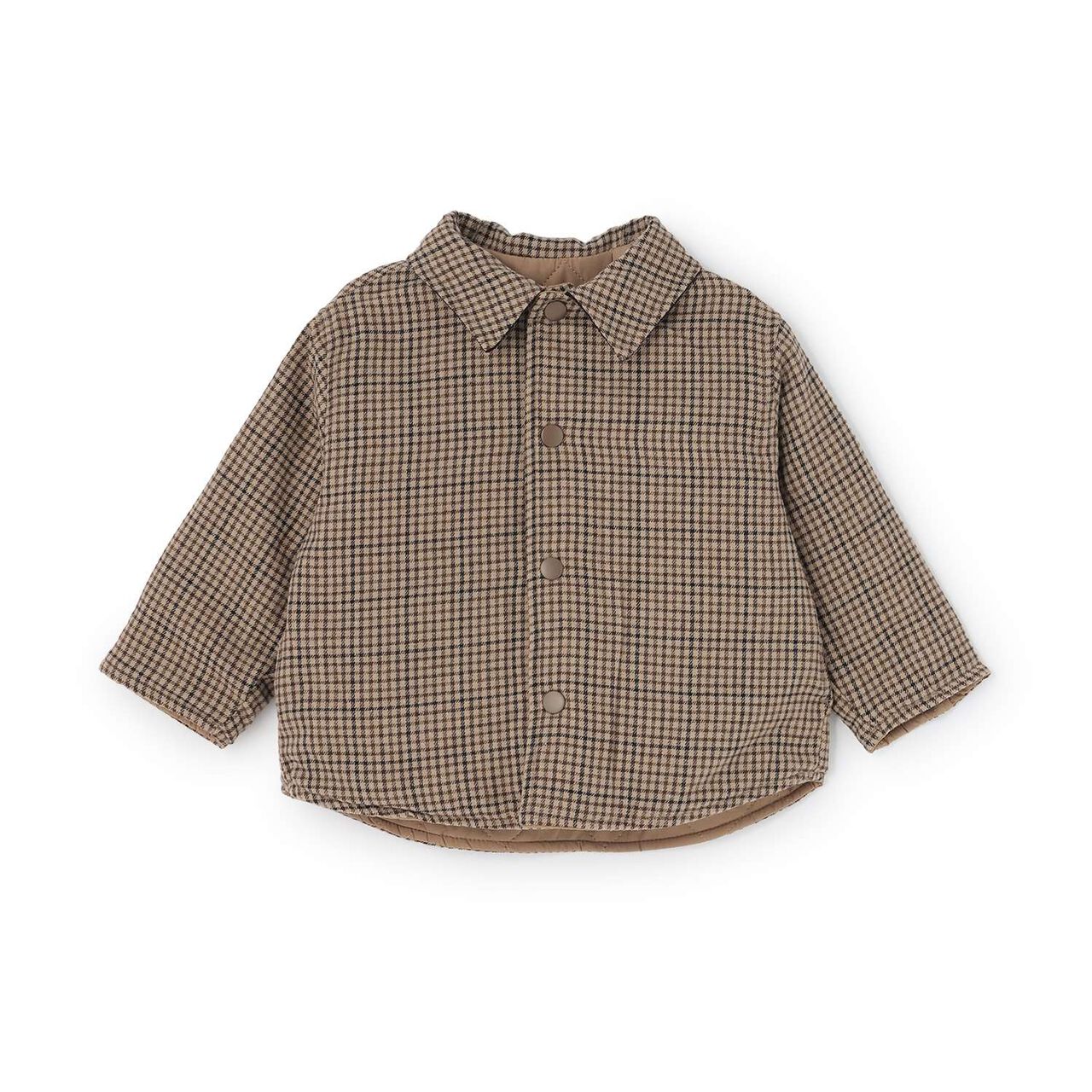 [Reversible] Check Quilted Jacket,Brown, large image number 6