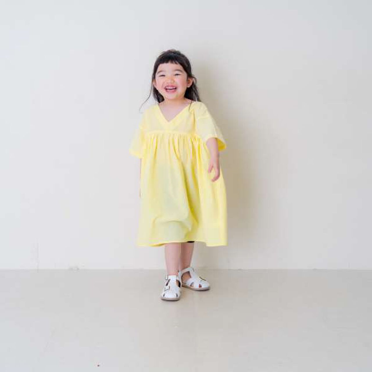Boiled Gathered One-Piece Dress,Off white, large image number 16