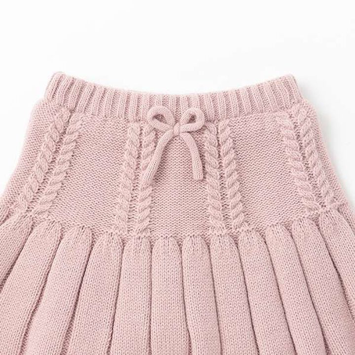 Pleated Knit Skirt,Light gray, medium image number 5