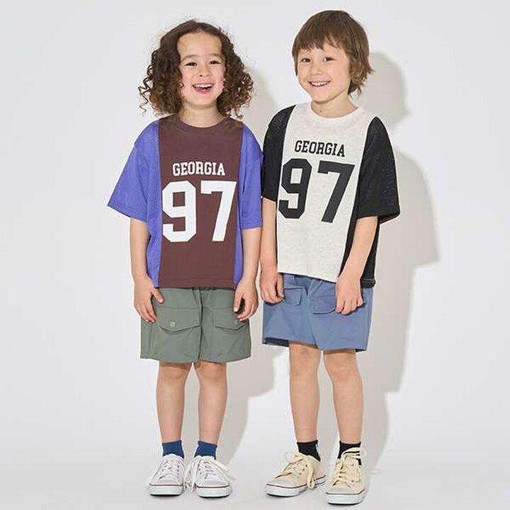 [Kaiteki Tenjiku] Bi-Color Big T-Shirt,Smoke white, medium image number 22