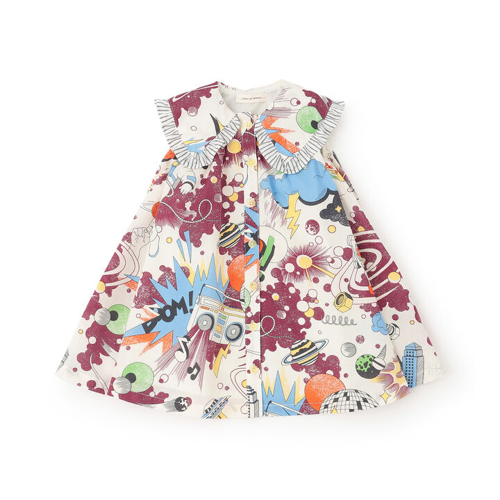 LUKEY S ROBOT One-Piece Dress,Multi color, medium