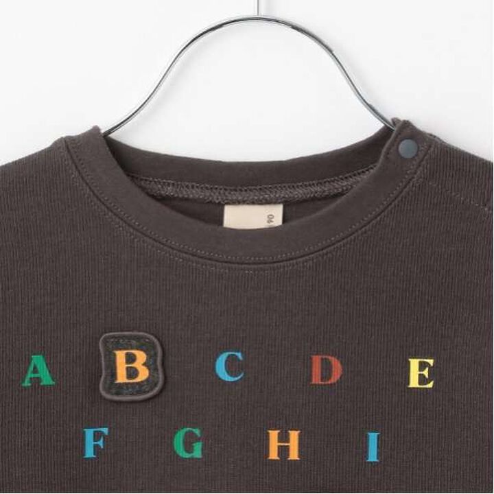 ABC Appliqué Long Sleeve T-Shirt,Deep red, medium image number 5
