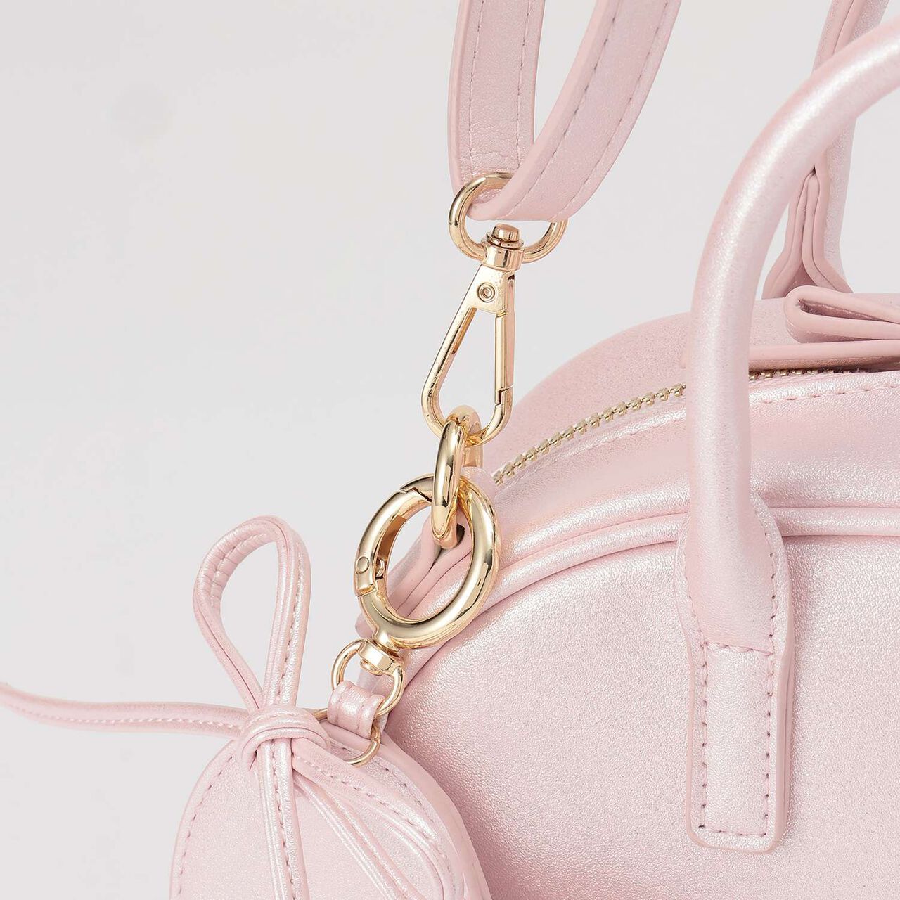 Heart Mirror 2 WAY Shoulder Bag,Light pink, large image number 5
