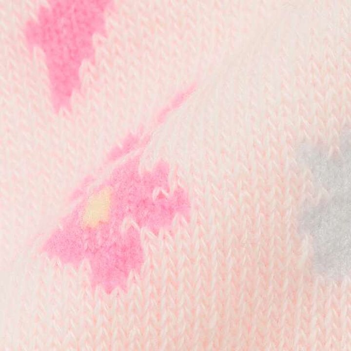 Sweet Pea Pattern Socks [Made in Japan],Light pink, medium image number 4