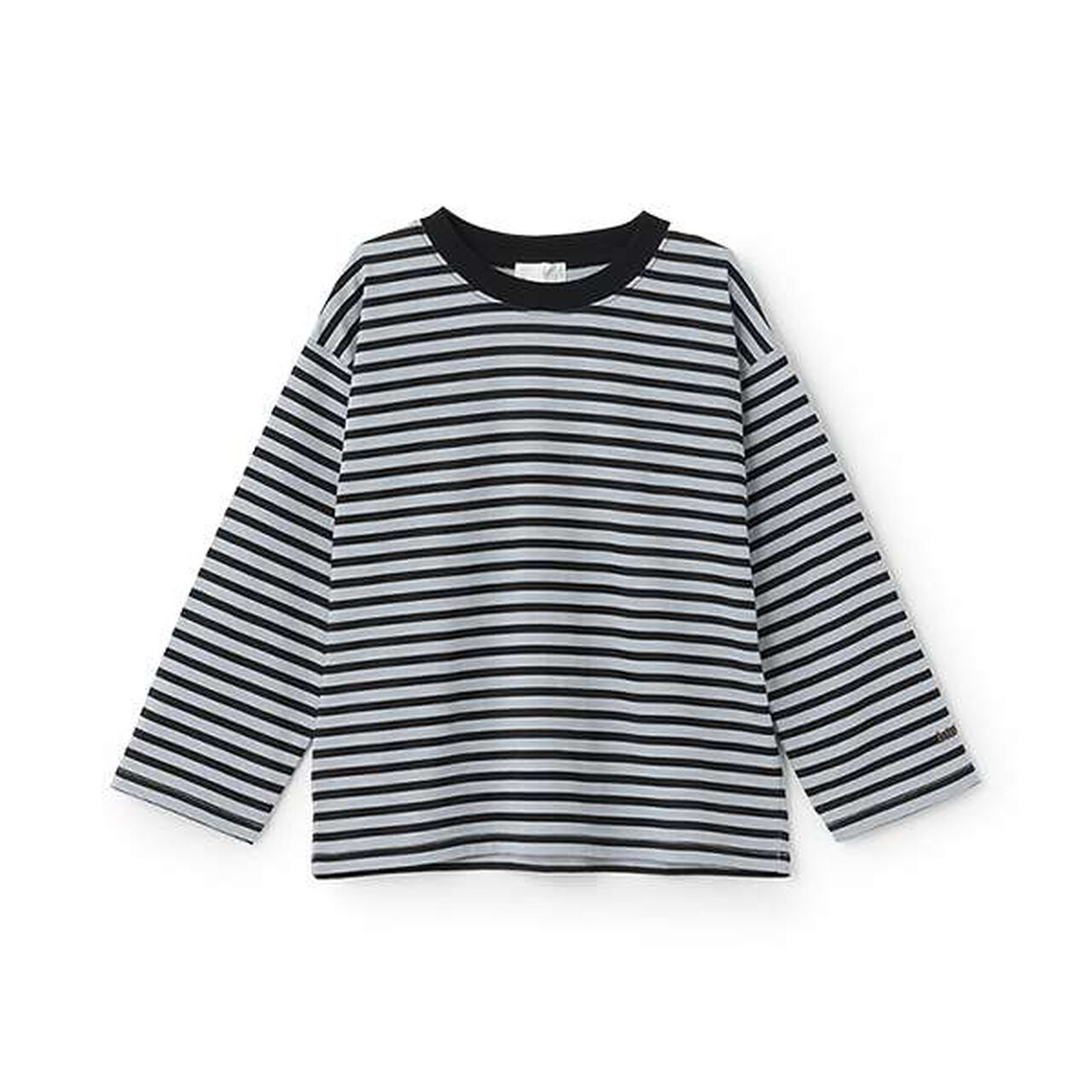 [Daily Standard Wear] Relaxed Oversized Stripe Long-Sleeve T-Shirt,Lilac, large image number 14