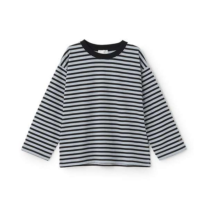 [Daily Standard Wear] Relaxed Oversized Stripe Long-Sleeve T-Shirt,Lilac, medium image number 14