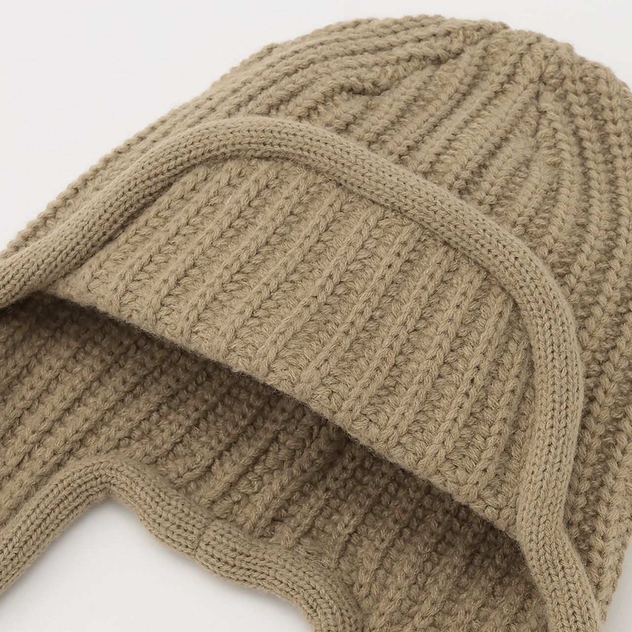 [Monpoke] Knit Beanie with Ear Flaps,Charcoal gray, large image number 2