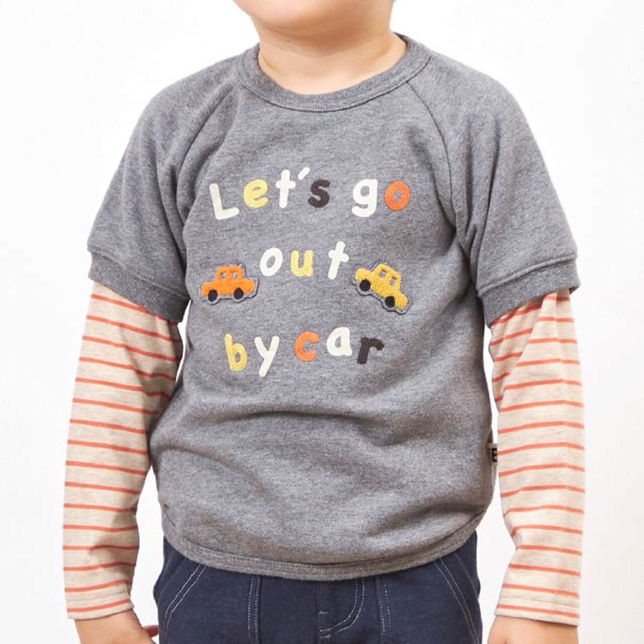 KPBOY Car Motif Fleece Sweatshirt (0 to 0),Navy, large image number 15