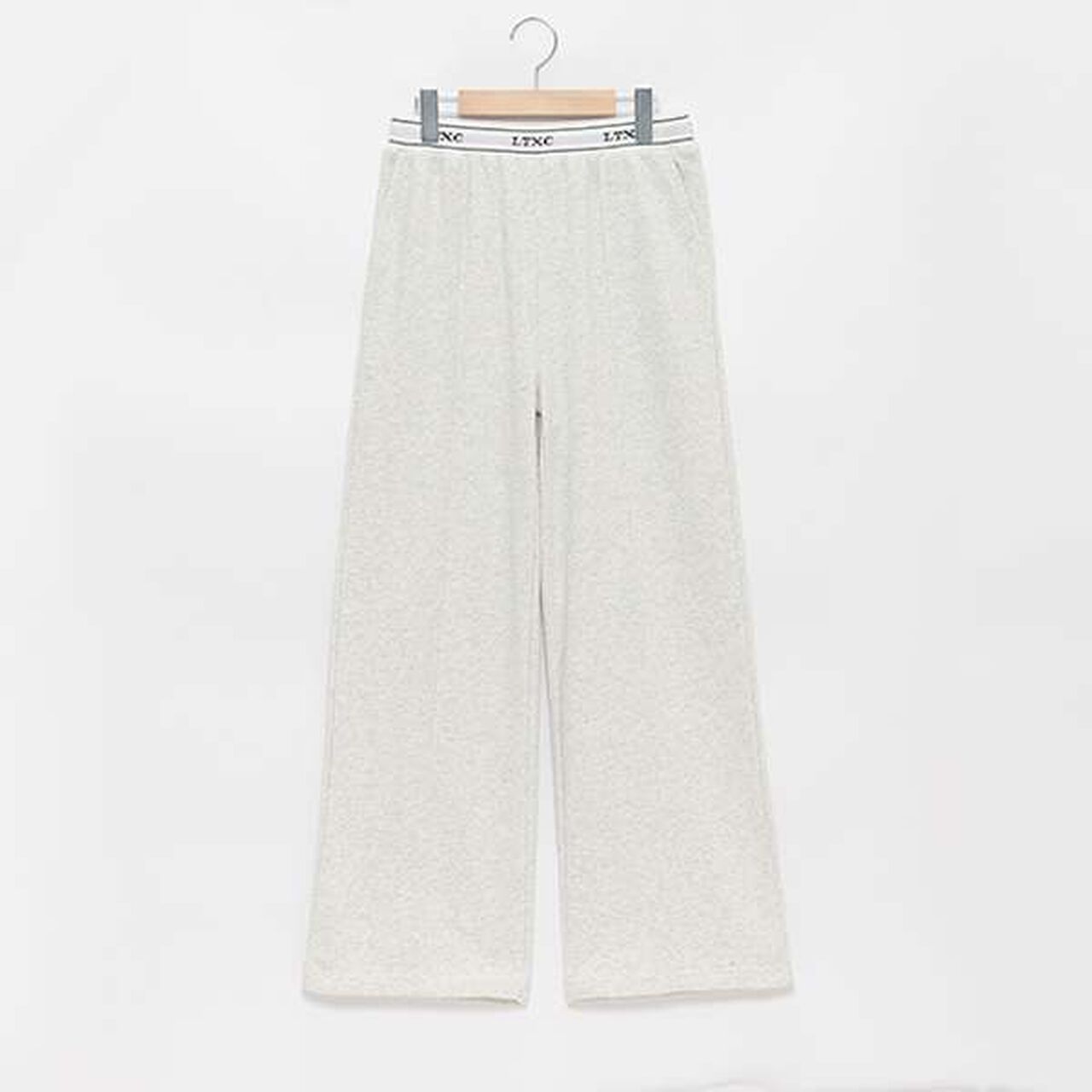 [LTXC] Quick-Dry Absorbent Waist Logo Sweatpants,Smoke white, large image number 2