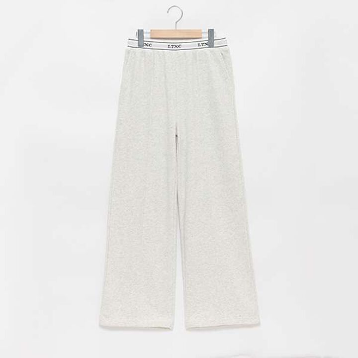 [LTXC] Quick-Dry Absorbent Waist Logo Sweatpants,Smoke white, medium image number 2