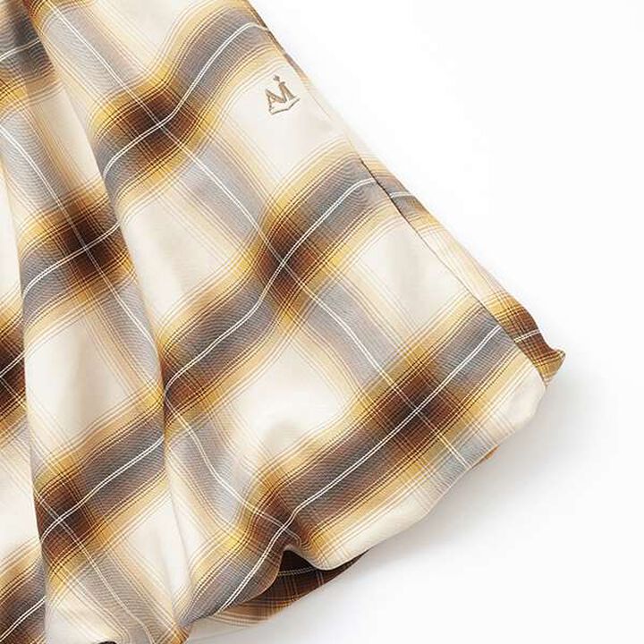 [AMI] Check Balloon Skirt & Inner Pants Set,Beige, medium image number 7