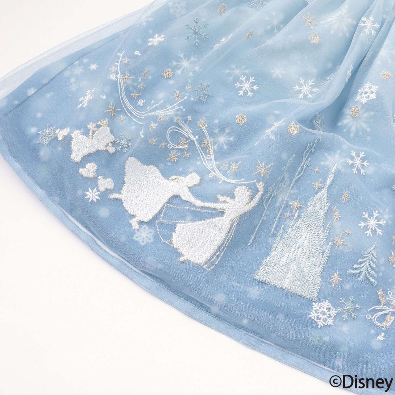 [Elsa] Frozen One-Piece Dress,Sax blue, large image number 10