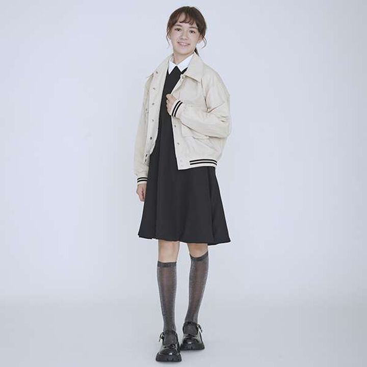 [AMI] Reversible Jumper Skirt,Black, medium image number 8