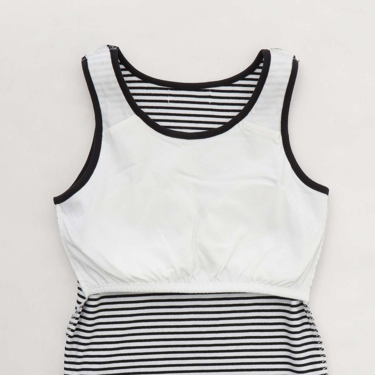 Ribbed Tank Top with Cup,Black, large image number 11