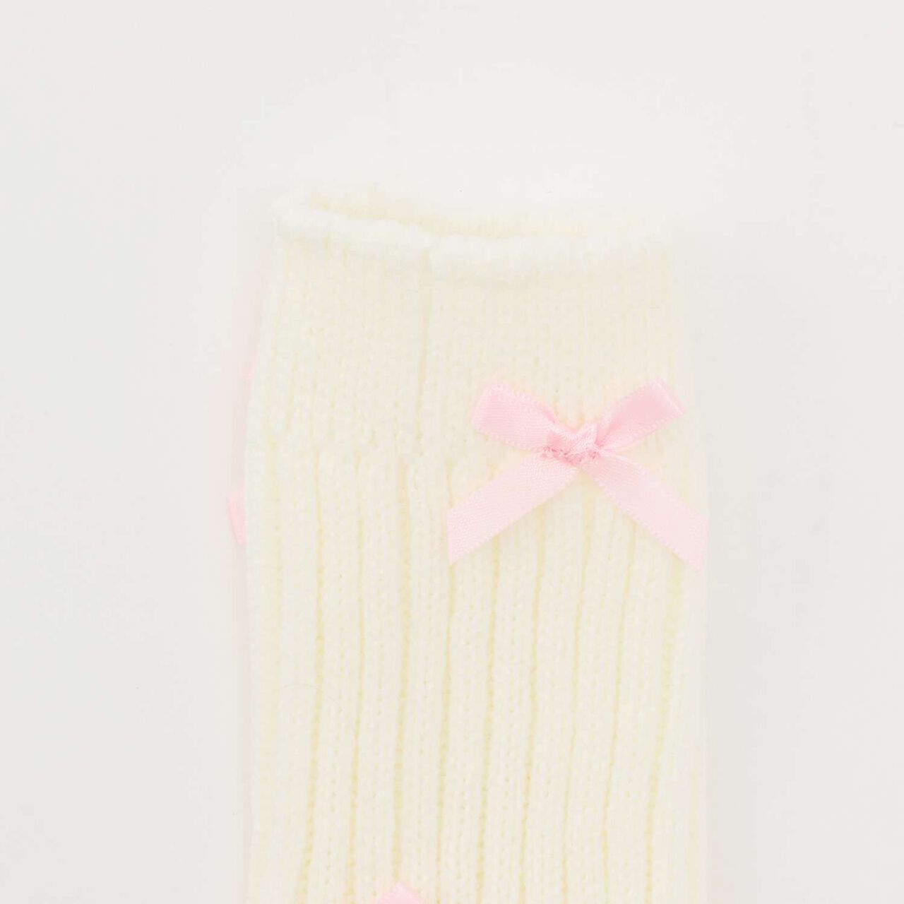 Chibi Loose Socks with Ribbon,Black, large image number 5