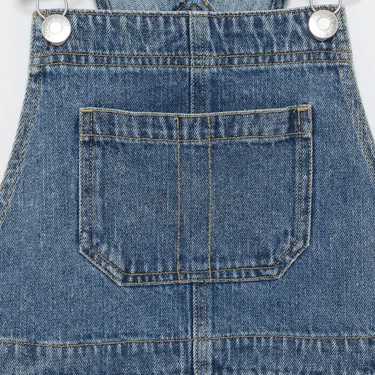 Denim Jumper Dress,Sax blue, large image number 14