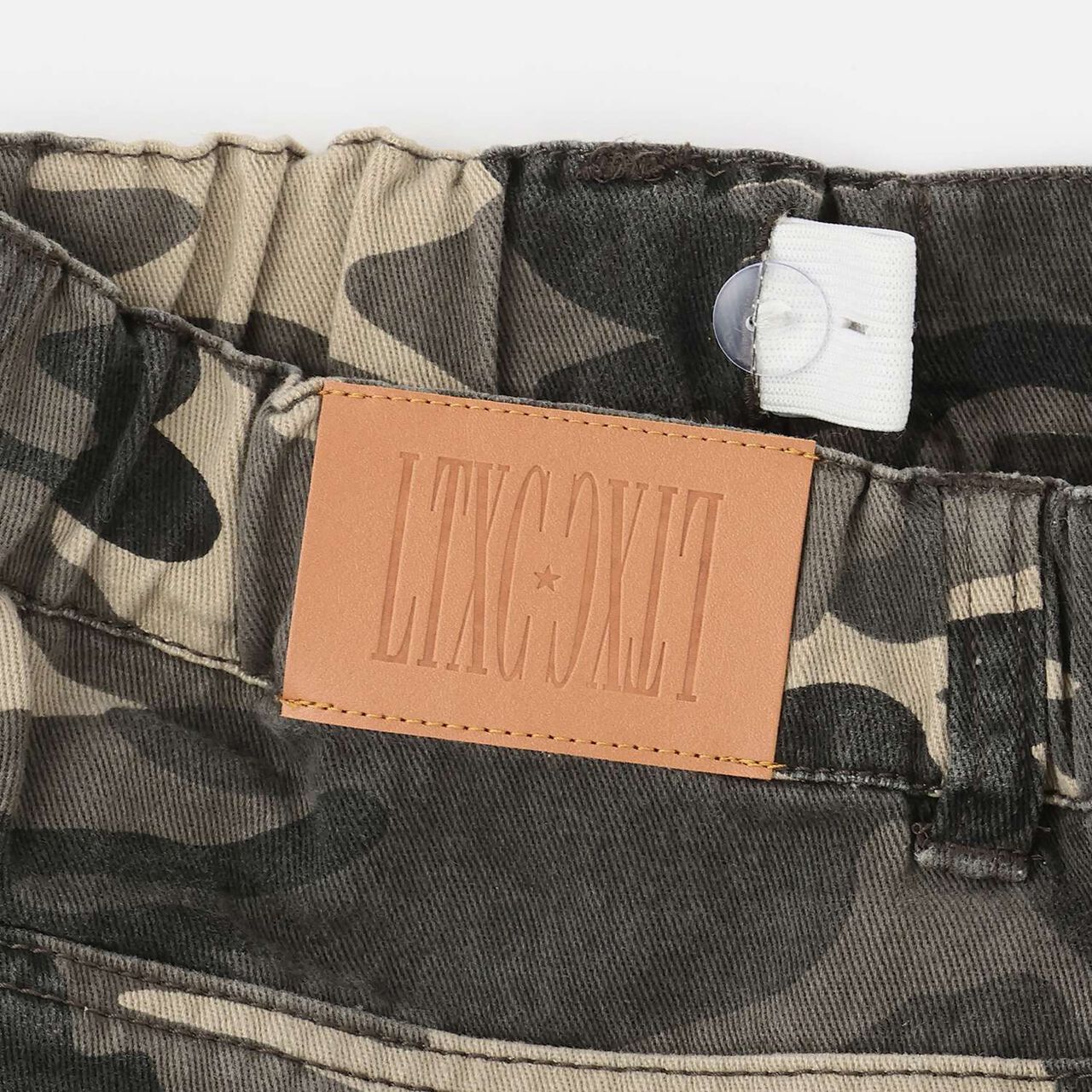 [LTXC] Camouflage Half Cargo Pants,Khaki, large image number 5