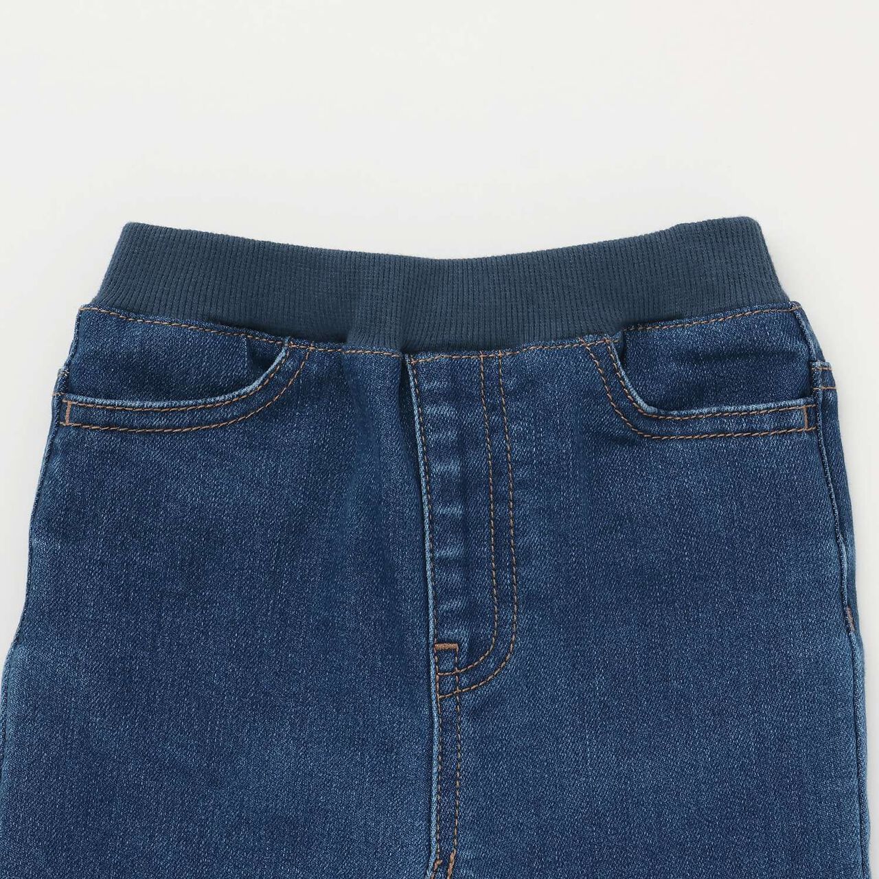 Link Denim Straight Pants,Navy, large image number 2