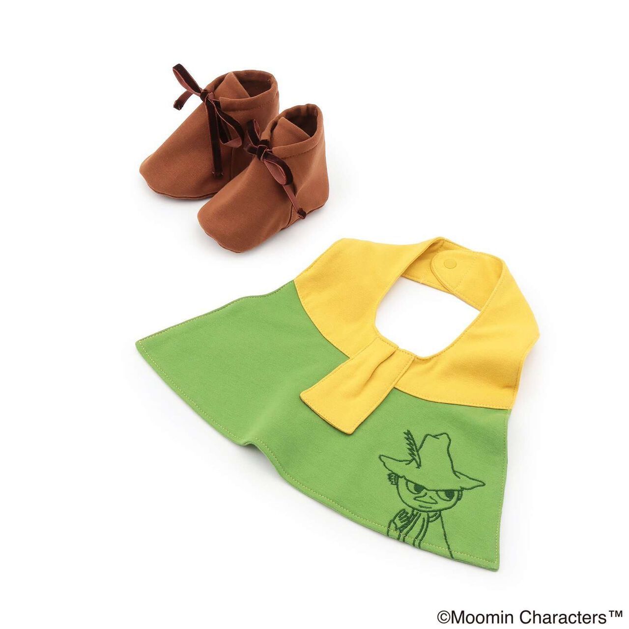 [MOOMIN] Snufkin Bib + Socks Set,Khaki, large image number 0