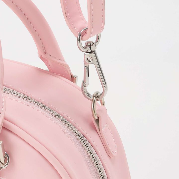 Rhinestone Logo 2 Way Shoulder Bag,White, medium image number 3