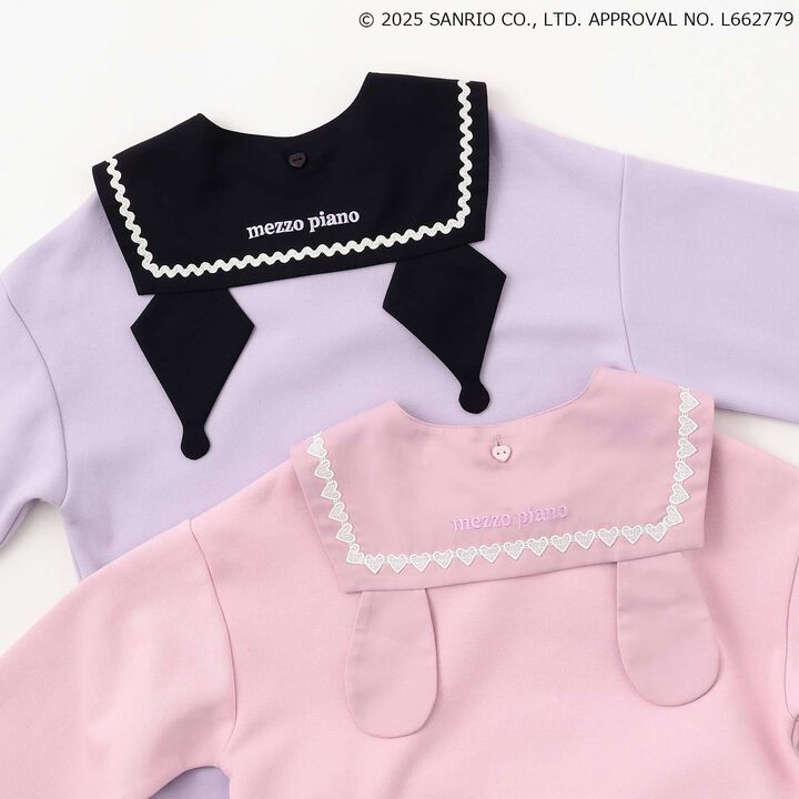 My Melody / Kuromi Hem Pleats 2 Way Sailor One-Piece Dress,Pink, medium image number 15