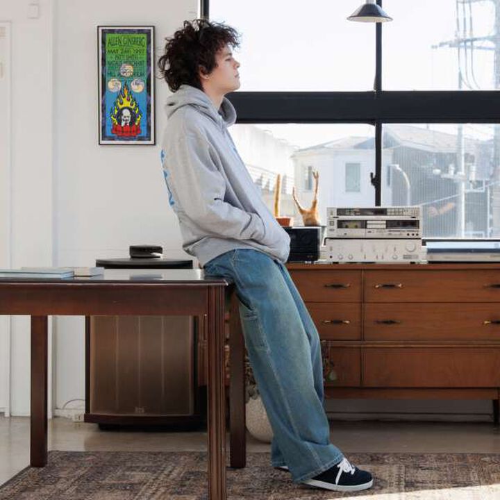 Quick-Dry Resistant to Pilling Back Print Zip-Up Big Parka,Top gray, medium image number 10